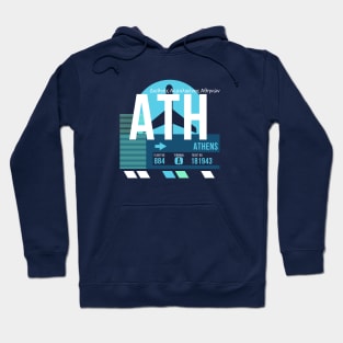 Athens (ATH) Airport // Sunset Baggage Tag Hoodie